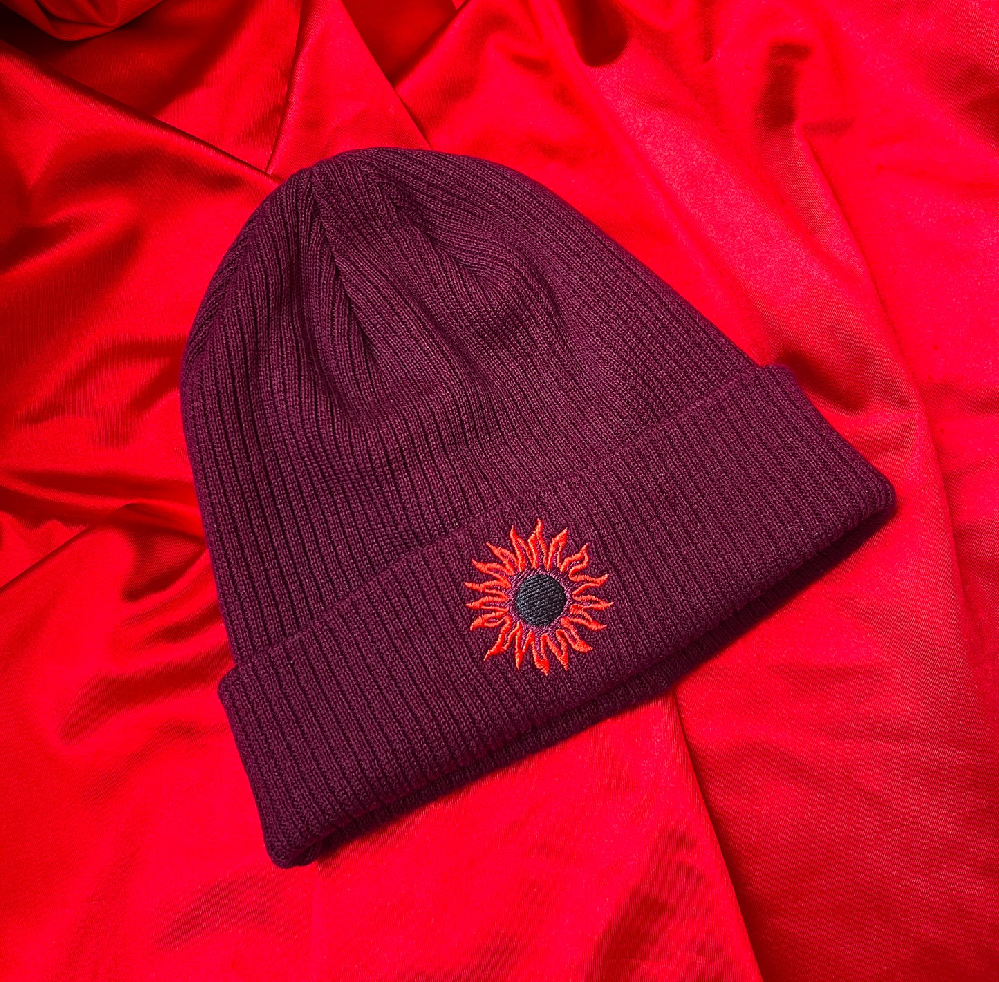SUN beanie /burgundy/