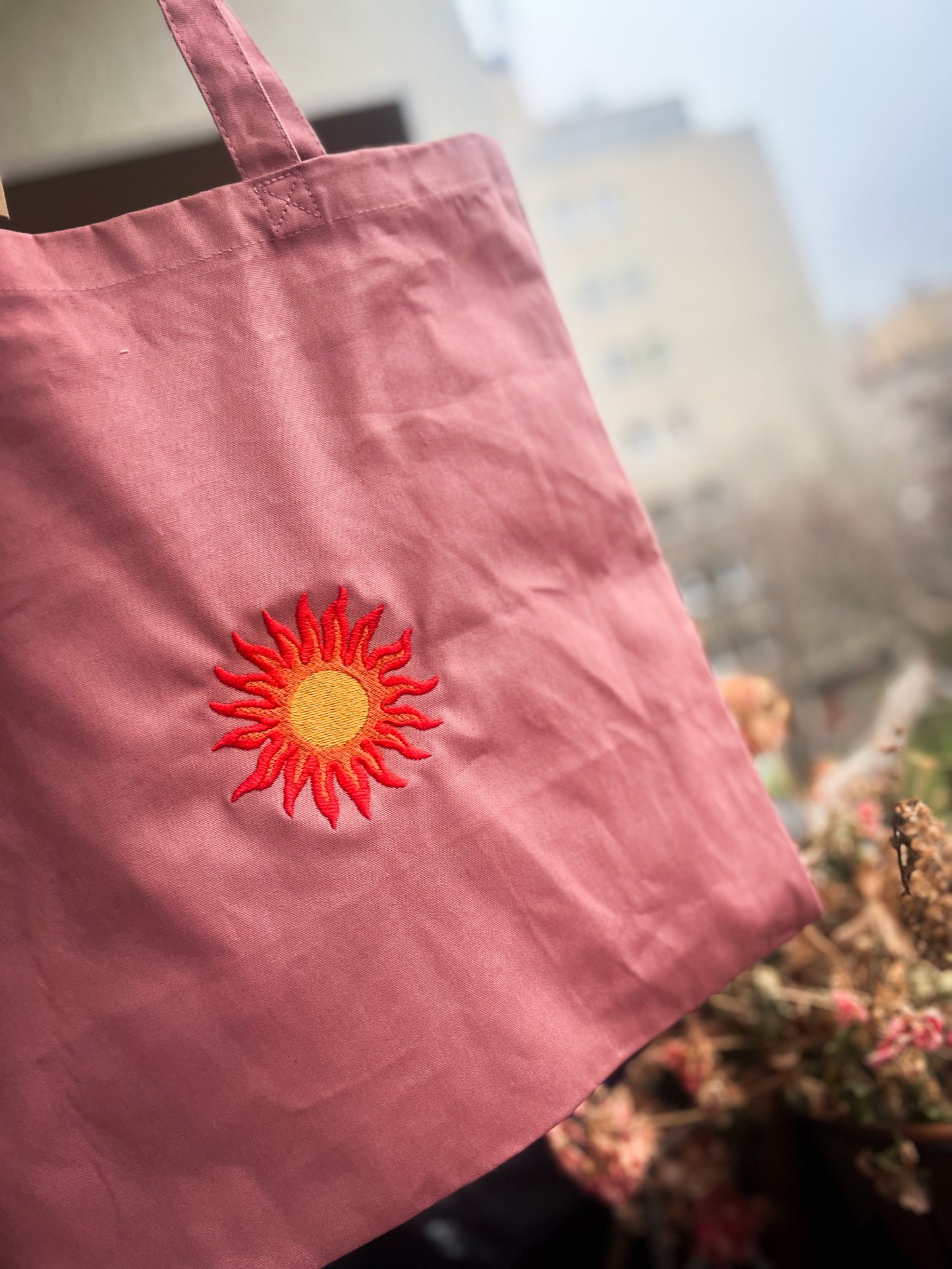 SUN tote /dusty rose/