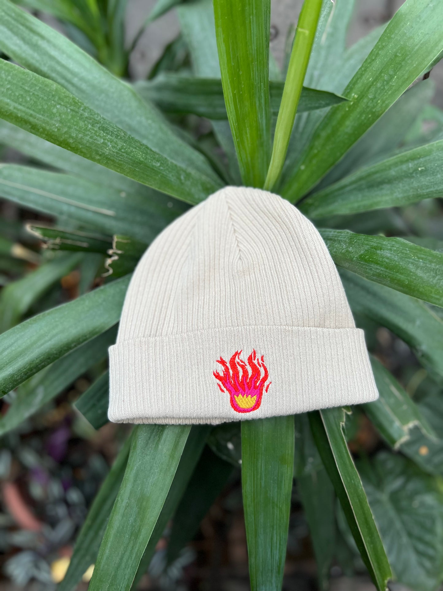 FLAME beanie /sand/