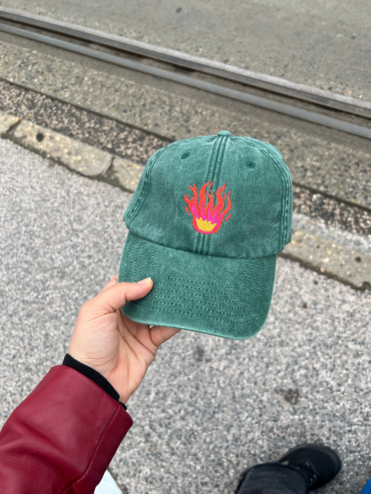 FLAME bluncap /emerald green/