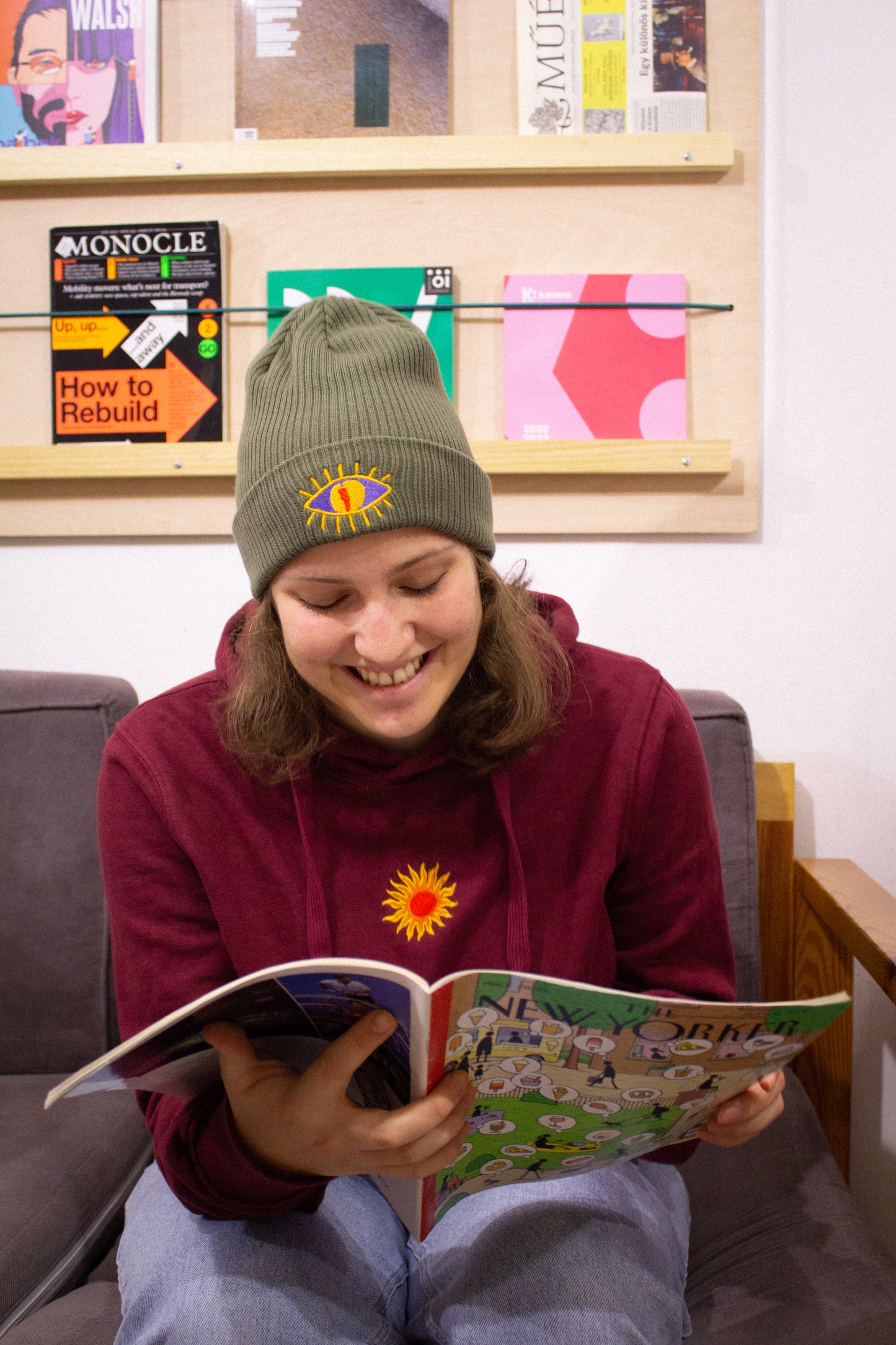 CHILI EYE beanie /olive green/