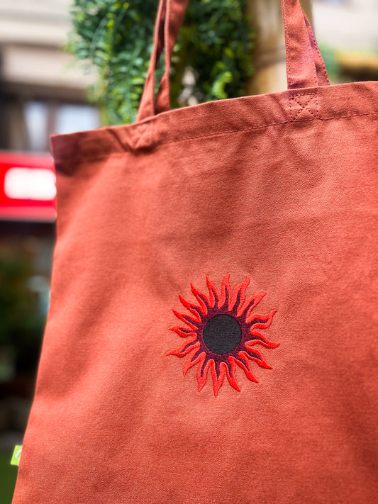 deep SUN tote /terra cotta/