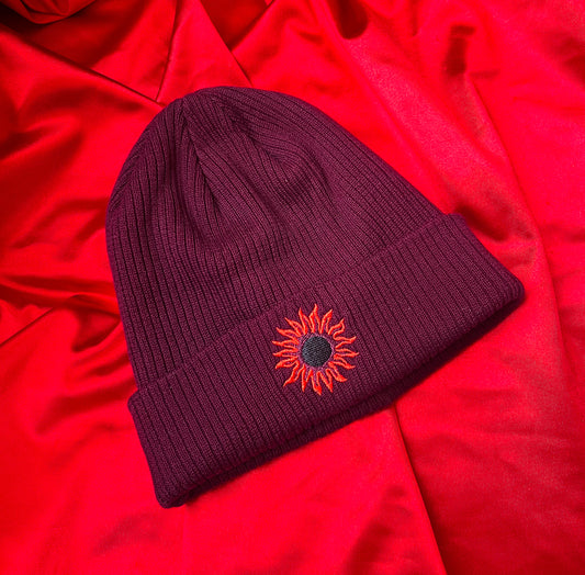 SUN beanie /burgundy/