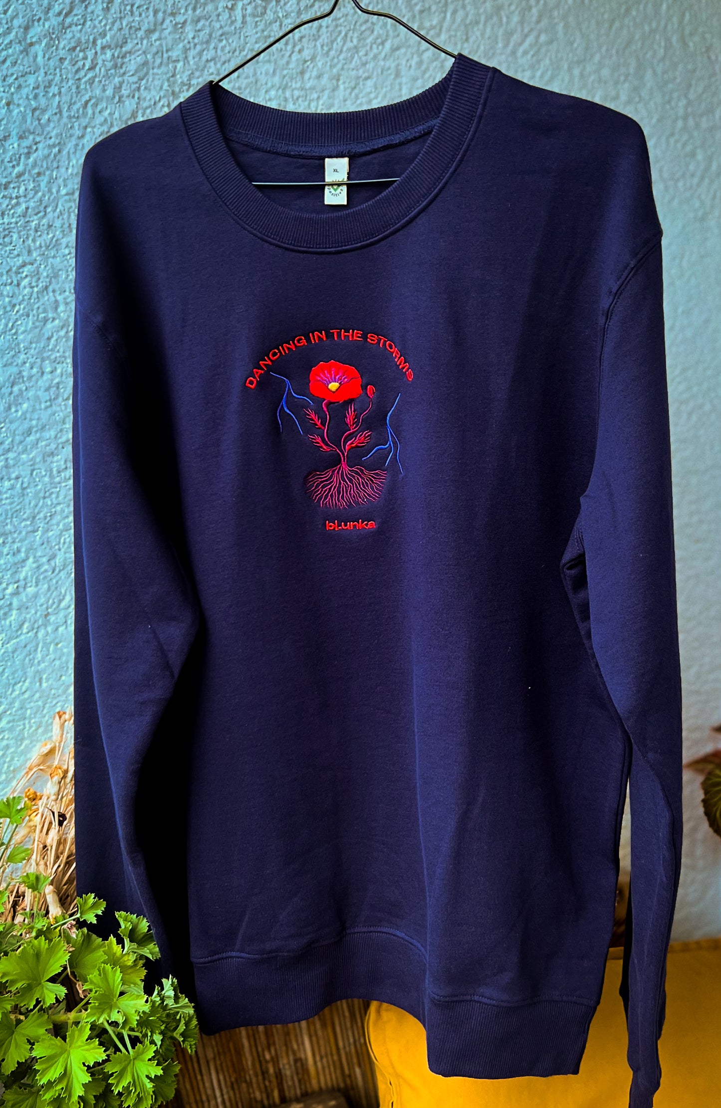 POPPY POWER unisex sweat /navy/