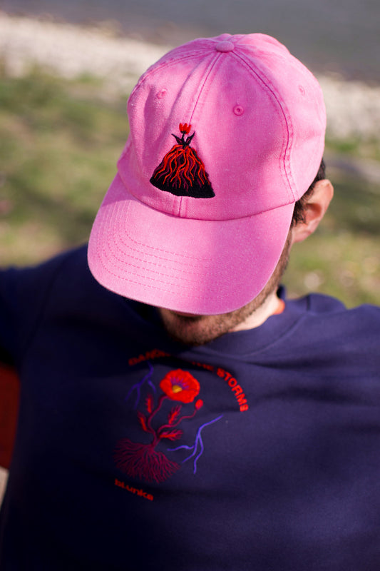 VOLCANIC BLOOMING bluncap /dusty magenta/