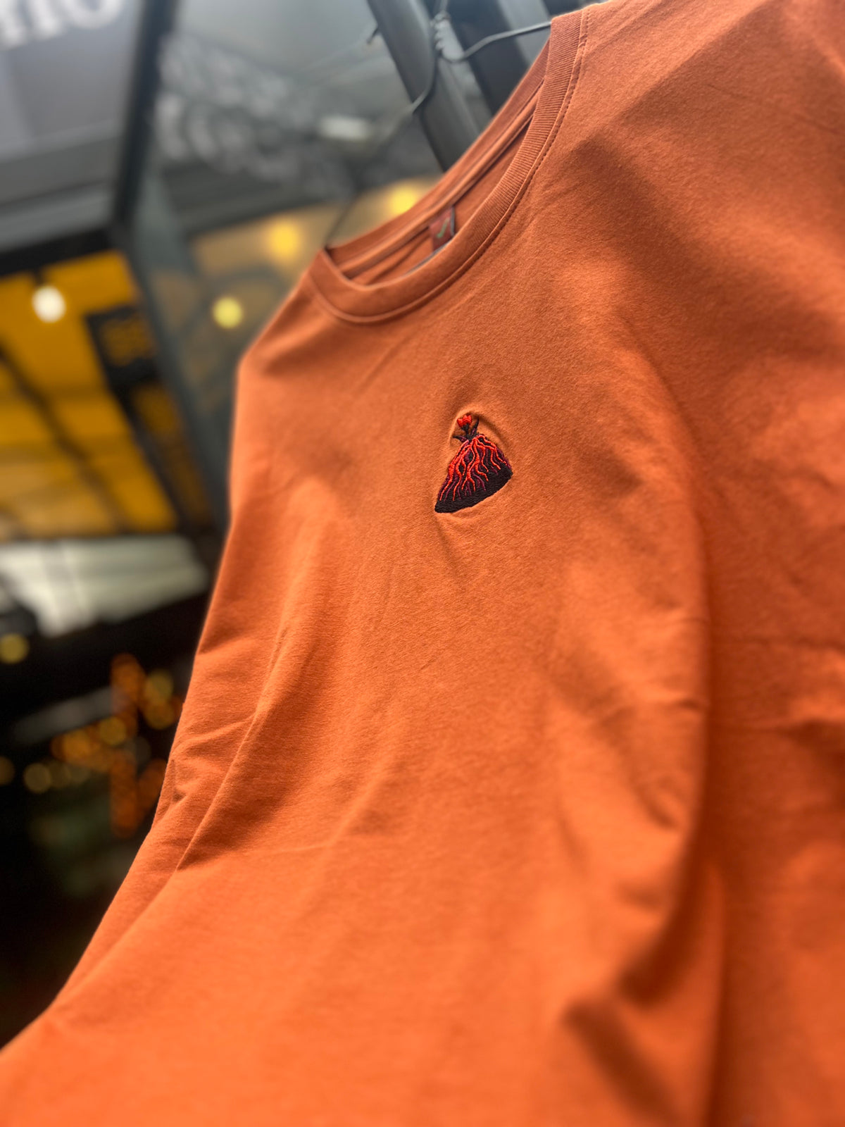 VOLCANO unisex tee /burnt orange/