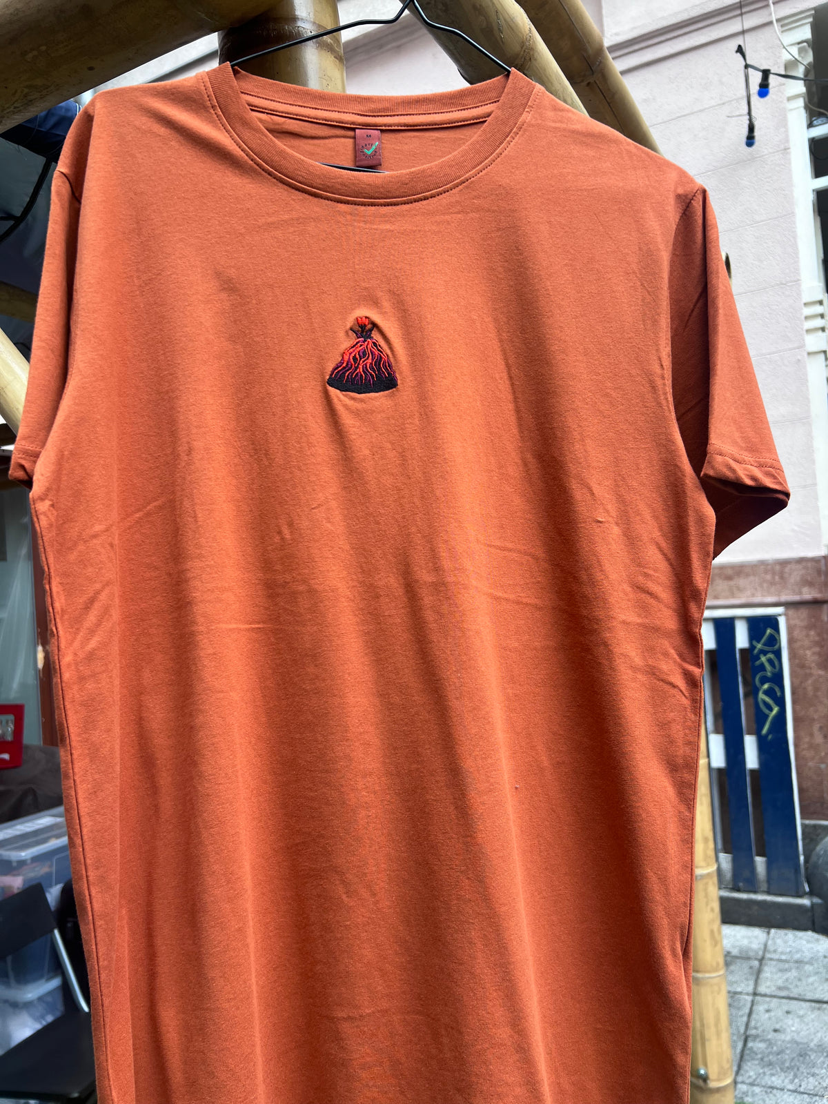 VOLCANO unisex tee /burnt orange/