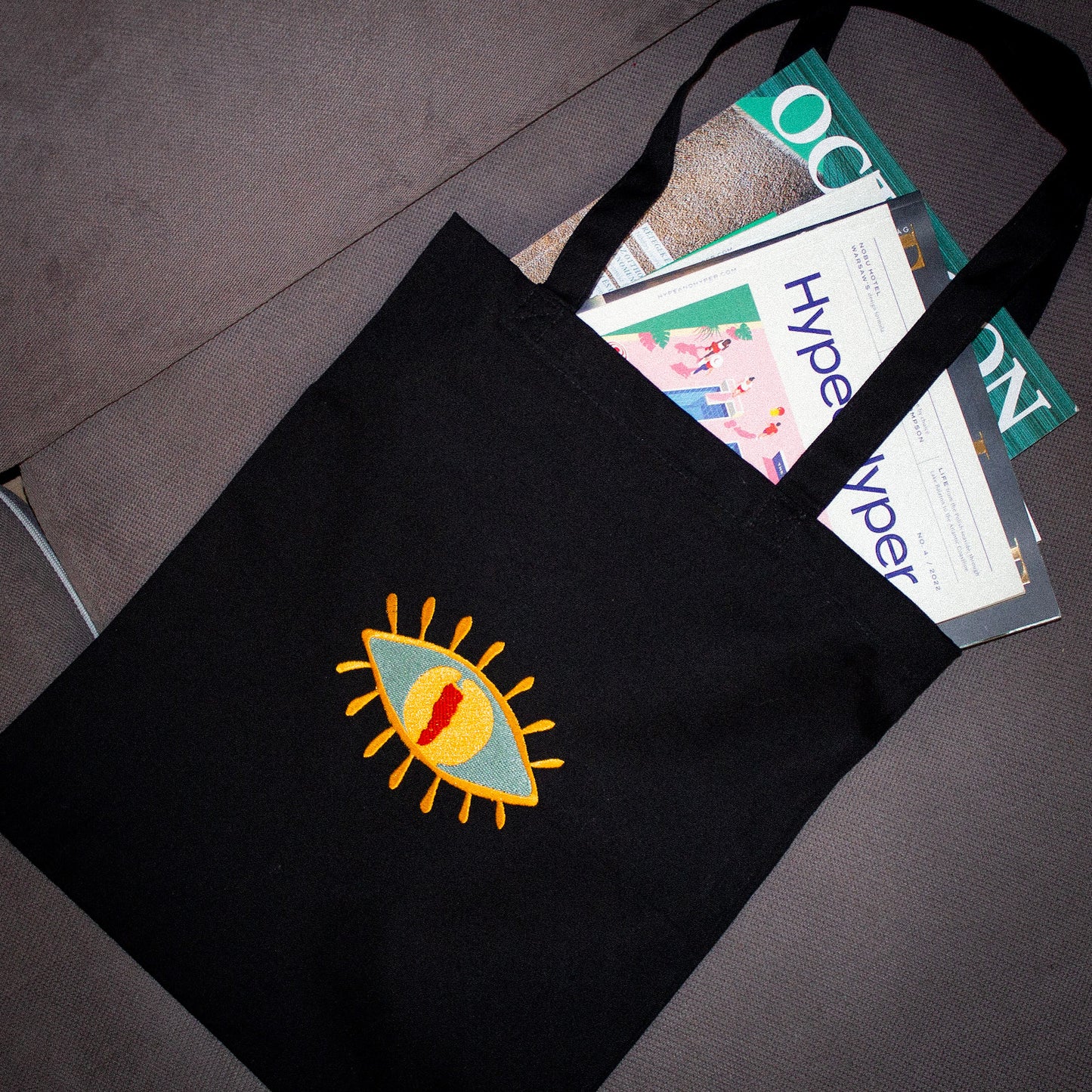 CHILI EYE tote /black/