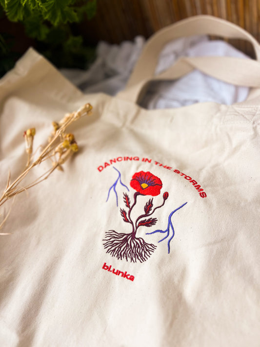 POPPY POWER giga tote /natural/