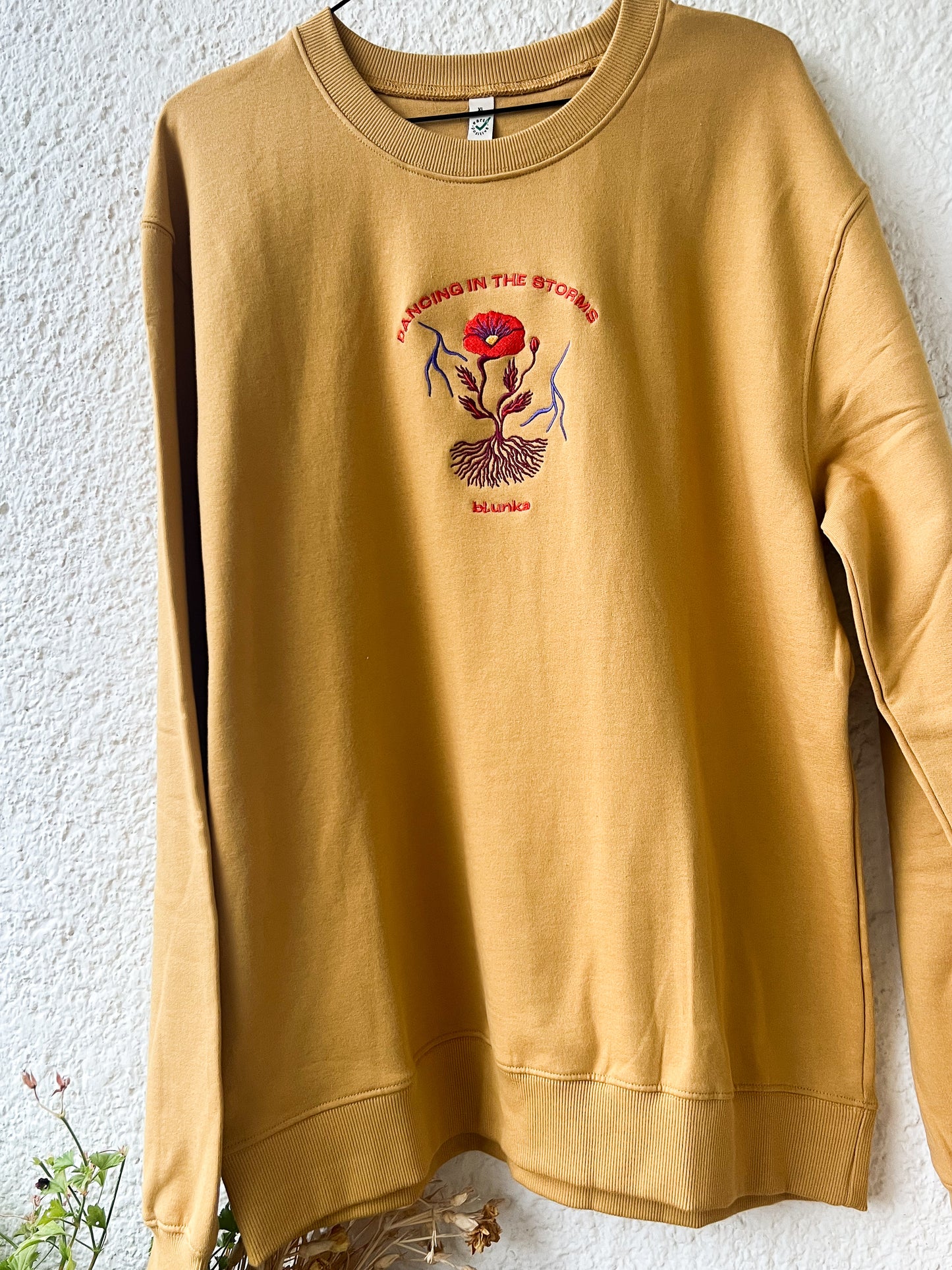 POPPY POWER unisex sweat /mustard/