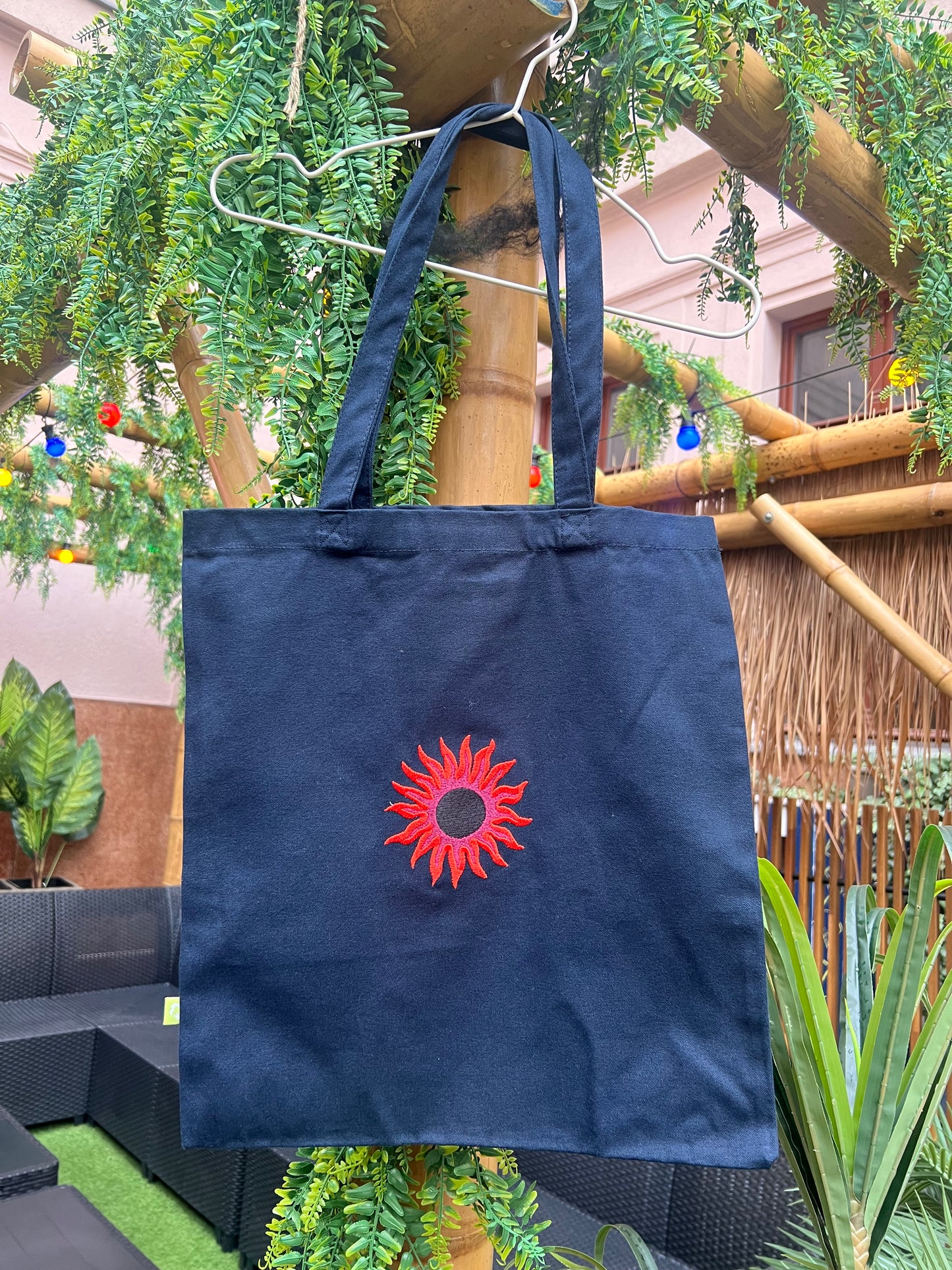 deep SUN tote /navy/
