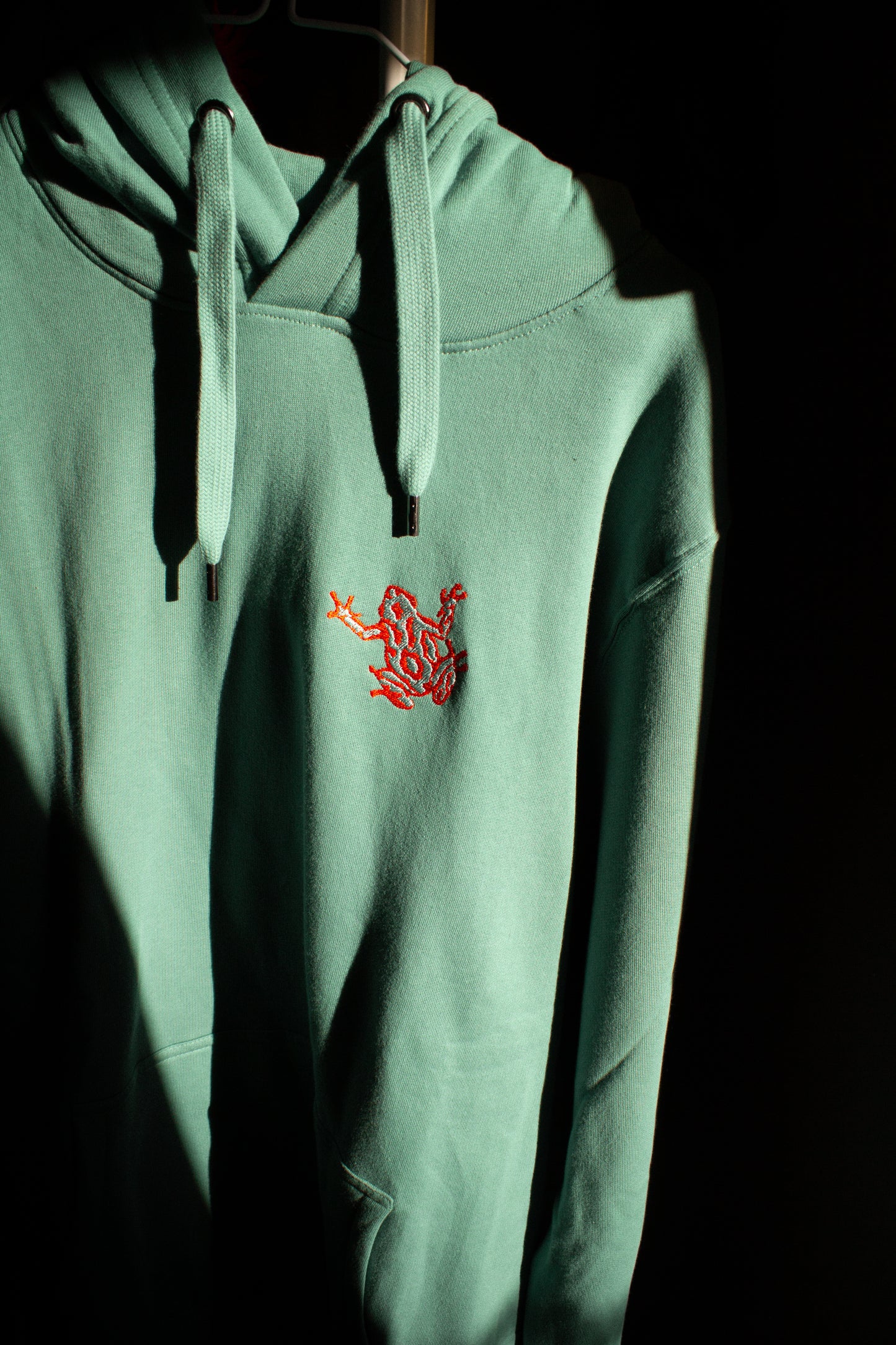 DART FROG unisex hoodie /sage green/